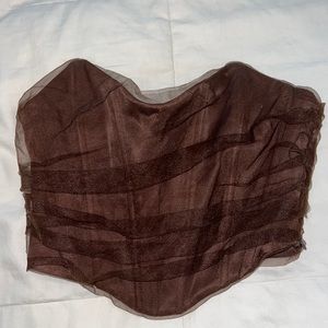 Brown zara corset